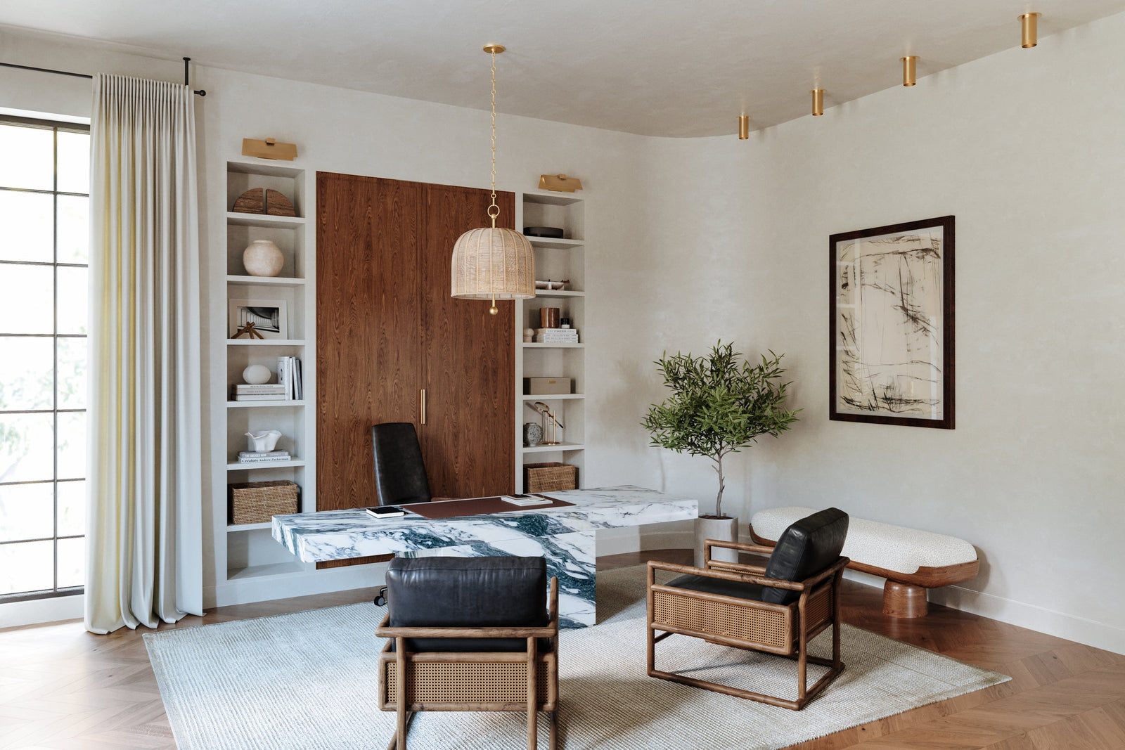 Lonnie Pendant 15.25" — a Troy pendant for kitchens, entries, and dining rooms at Laurie Yapp Home.