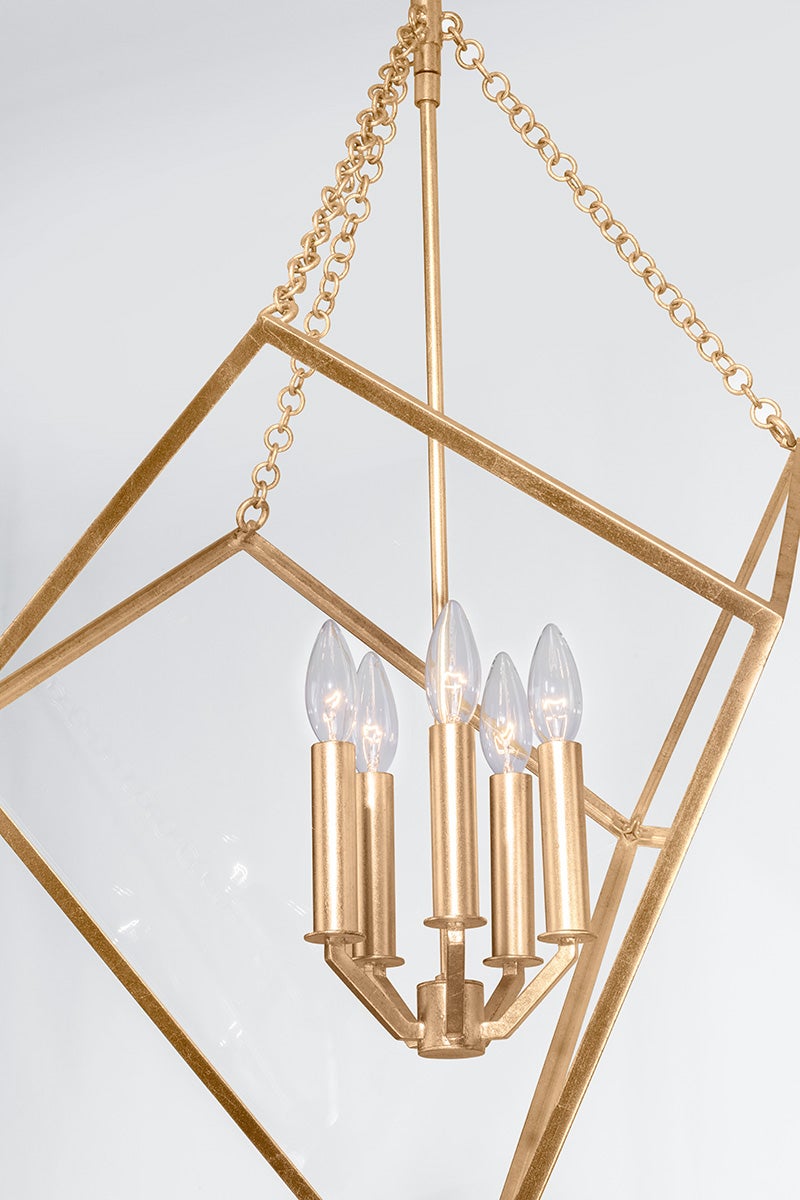 Close-up of the Brookfield Lantern 23.75" showing the frame and glass panel detail.