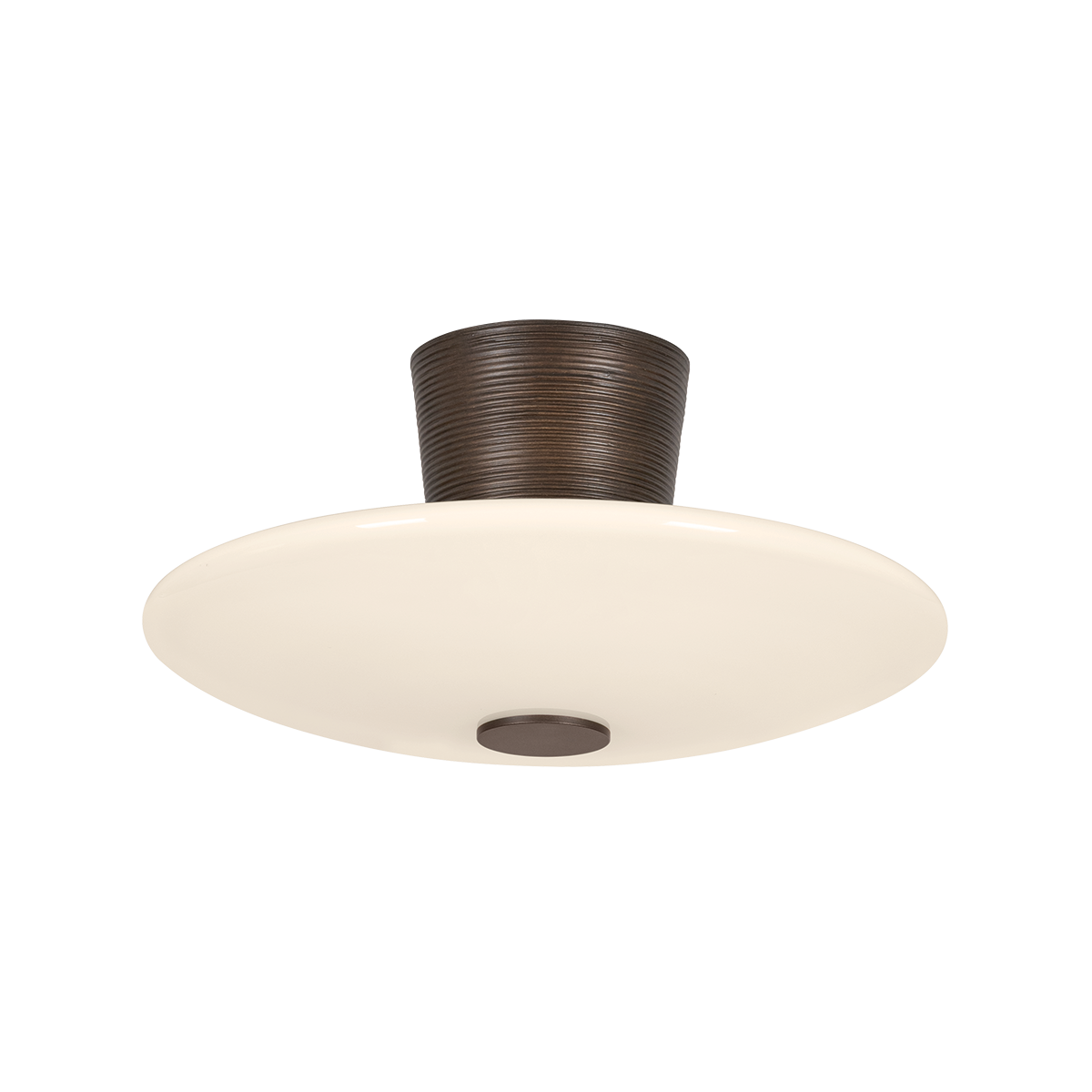 Albus Semi Flush — a Troy semi flush for hallways, bedrooms, and entryways at Laurie Yapp Home.