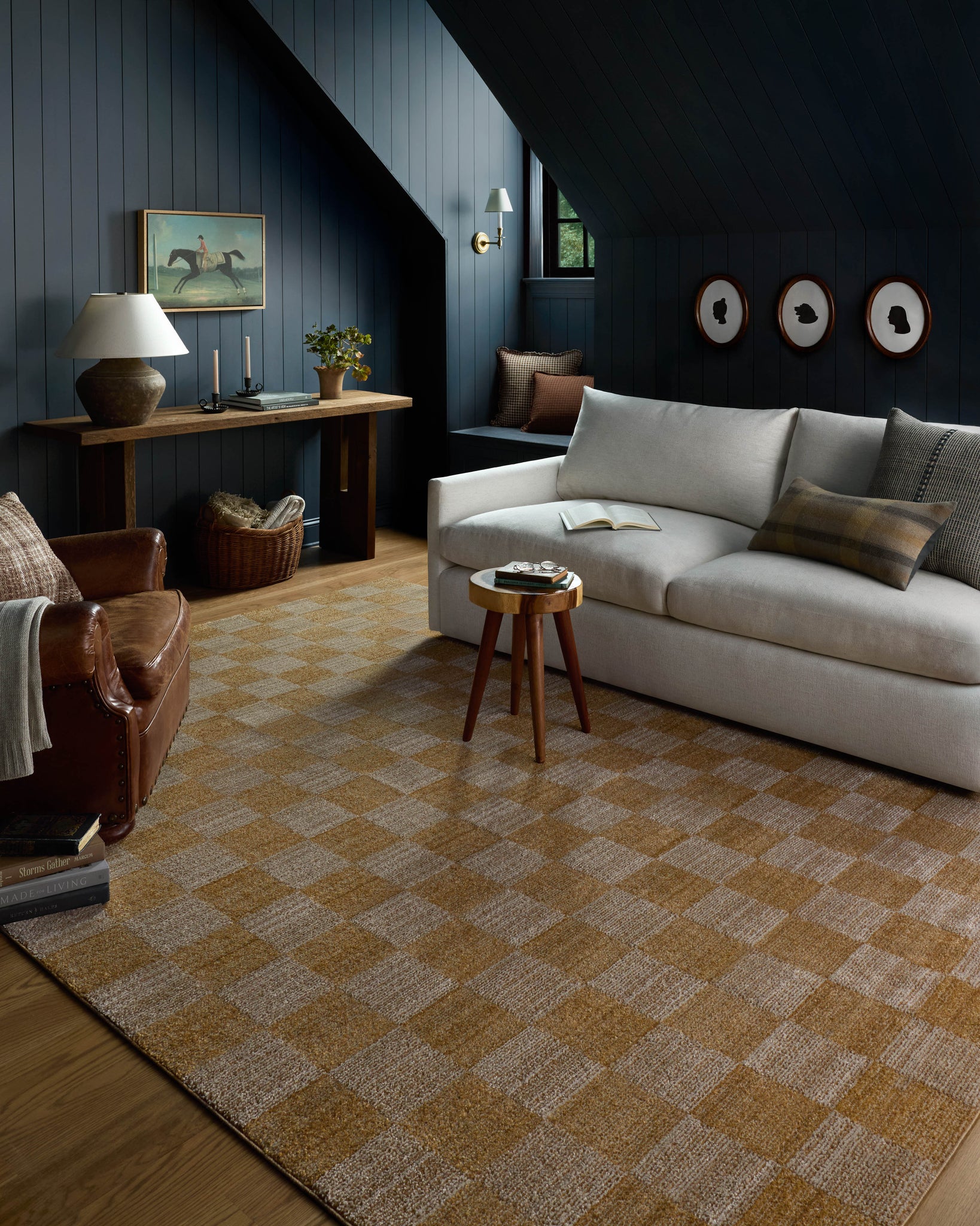 Calvin Apricot / Ivory shown from another angle.