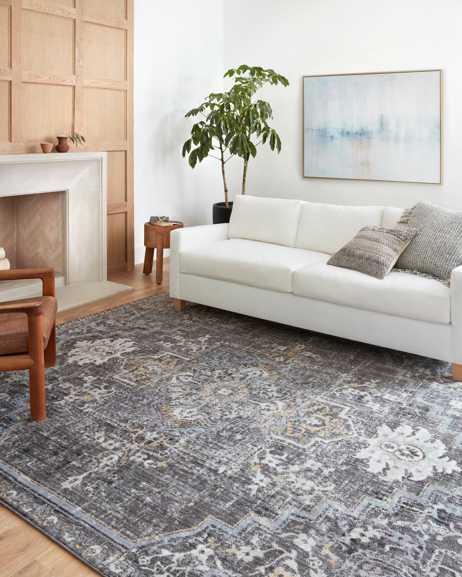 Cassandra Charcoal / Gold — a Loloi rug at Laurie Yapp Home.