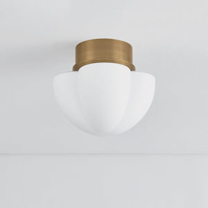 Seabrook Flush Mount 11.25" shown from a second angle to highlight the shade profile and mounting canopy.