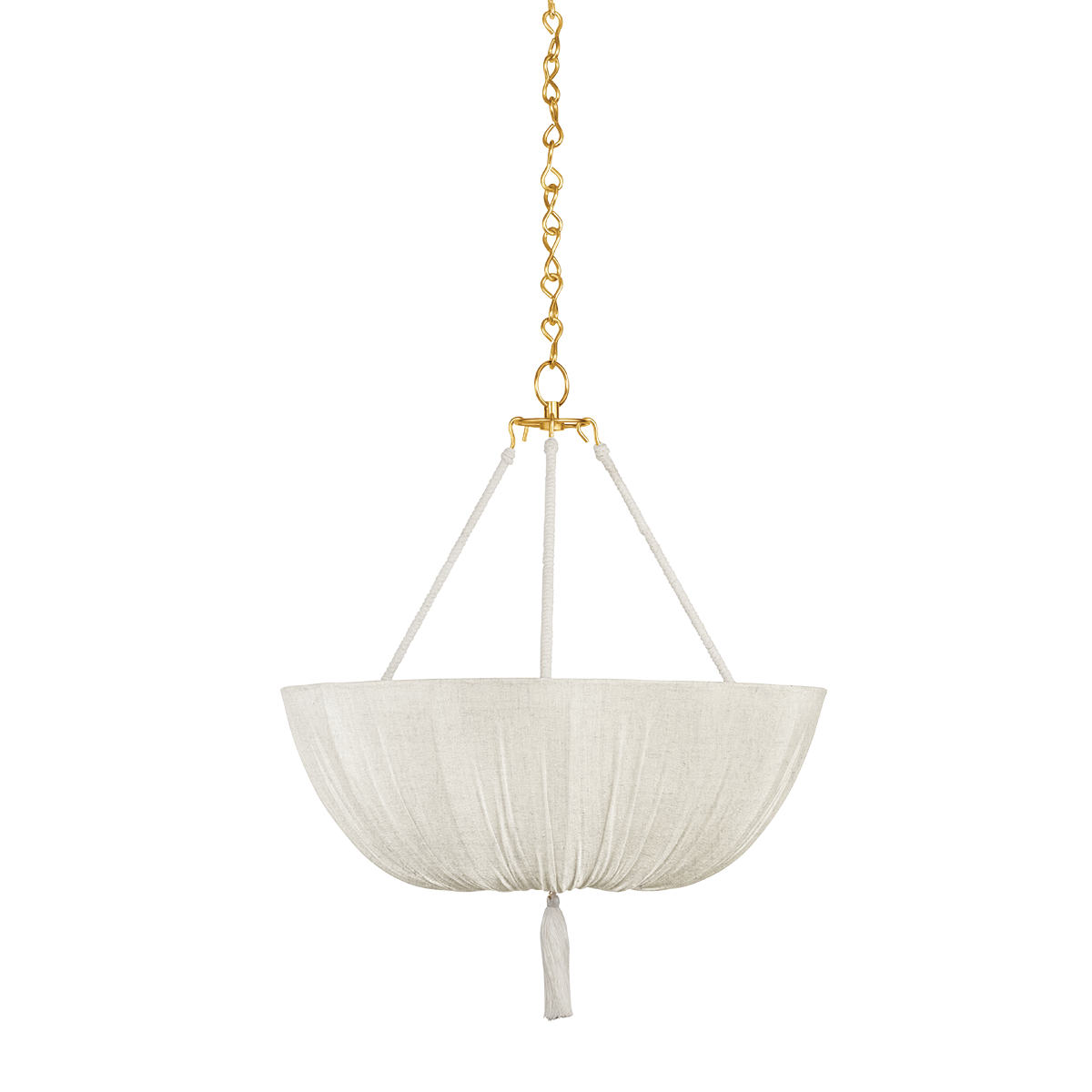 Carolina Pendant 22" in aged brass — a Hudson Valley pendant for kitchens, entries, and dining rooms at Laurie Yapp Home.