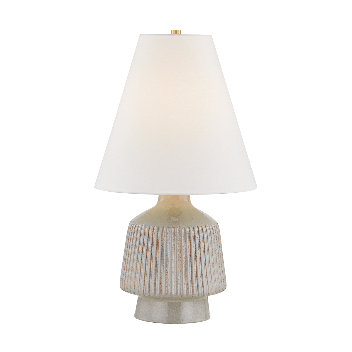 King Table Lamp in aged brass — a Hudson Valley table lamp for living rooms, entries, and bedrooms at Laurie Yapp Home.