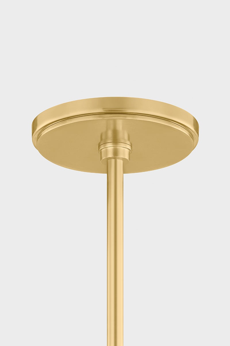 Chatton Pendant 16.5" in aged brass — a Hudson Valley pendant for kitchens, entries, and dining rooms at Laurie Yapp Home.