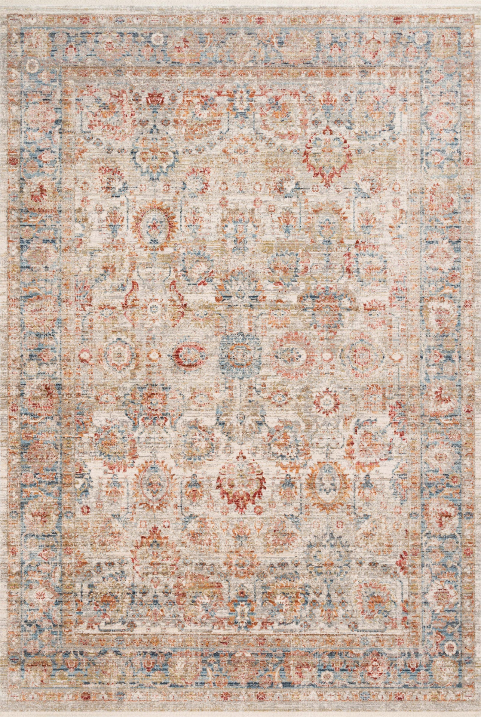Claire Ivory / Ocean — a Loloi rug at Laurie Yapp Home.