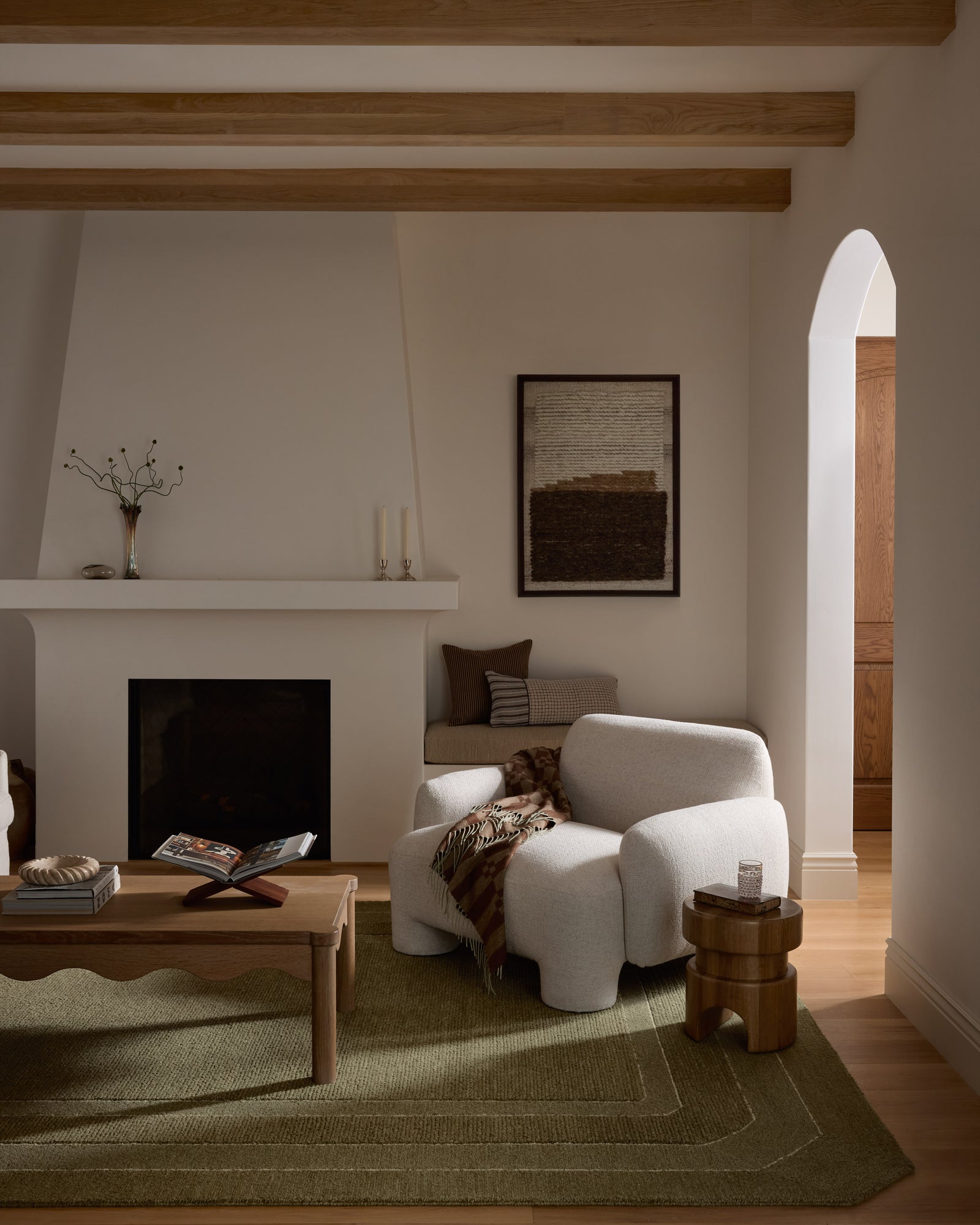 Clayton Olive — a Loloi rug at Laurie Yapp Home.
