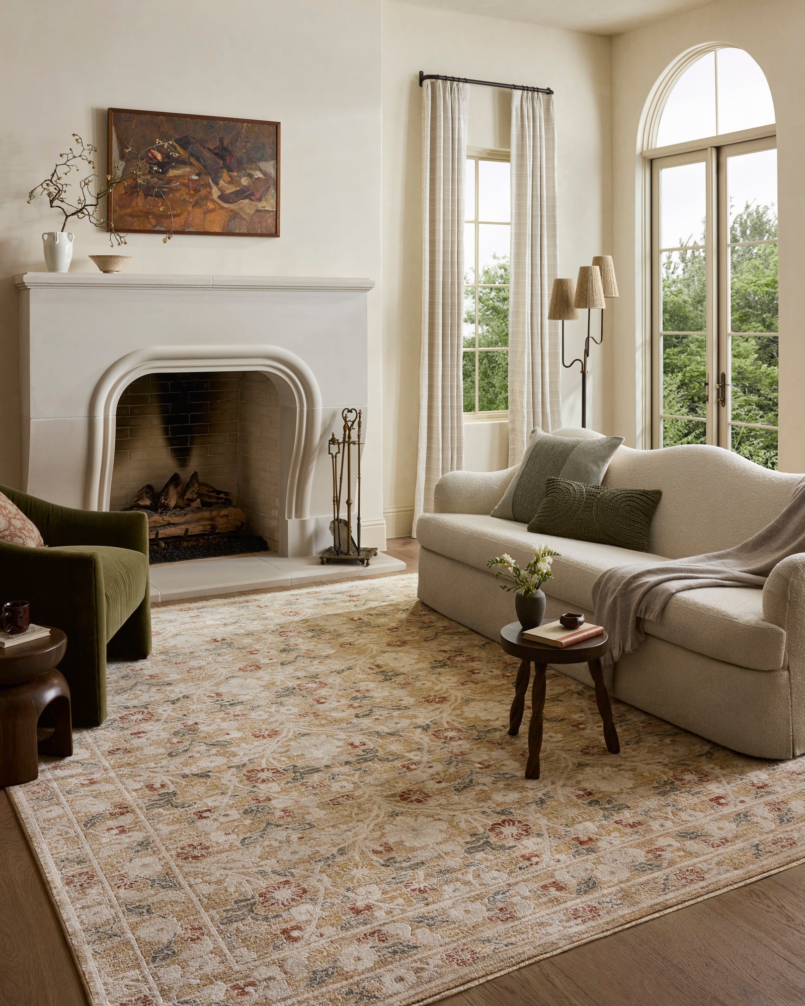 Clarisse Sand / Multi — a Loloi rug at Laurie Yapp Home.
