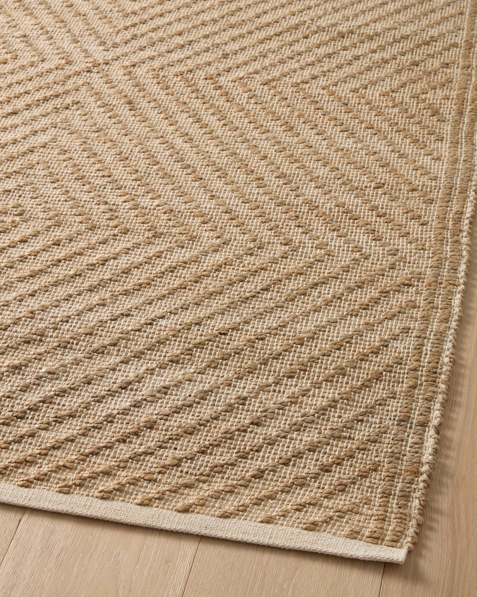 Colton Natural / Ivory shown from a different angle to reveal its pattern.