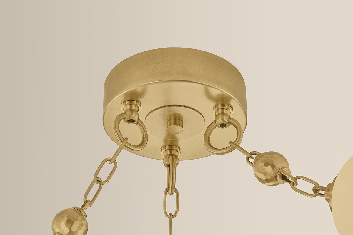 Corda Chandelier — a Corbett chandelier for dining rooms, entries, and living rooms at Laurie Yapp Home.