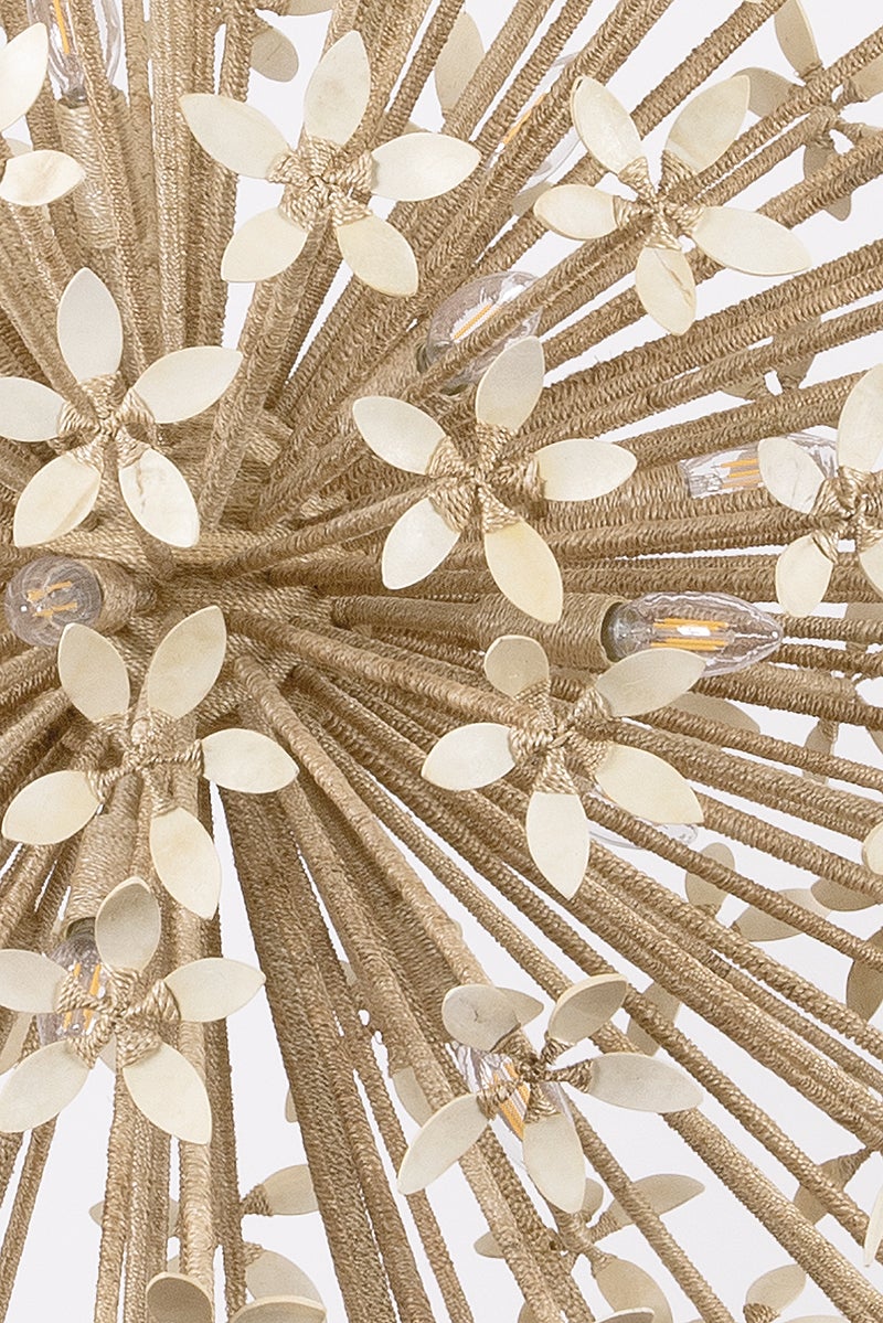 Corfu Chandelier 40" — a Corbett chandelier for dining rooms, entries, and living rooms at Laurie Yapp Home.