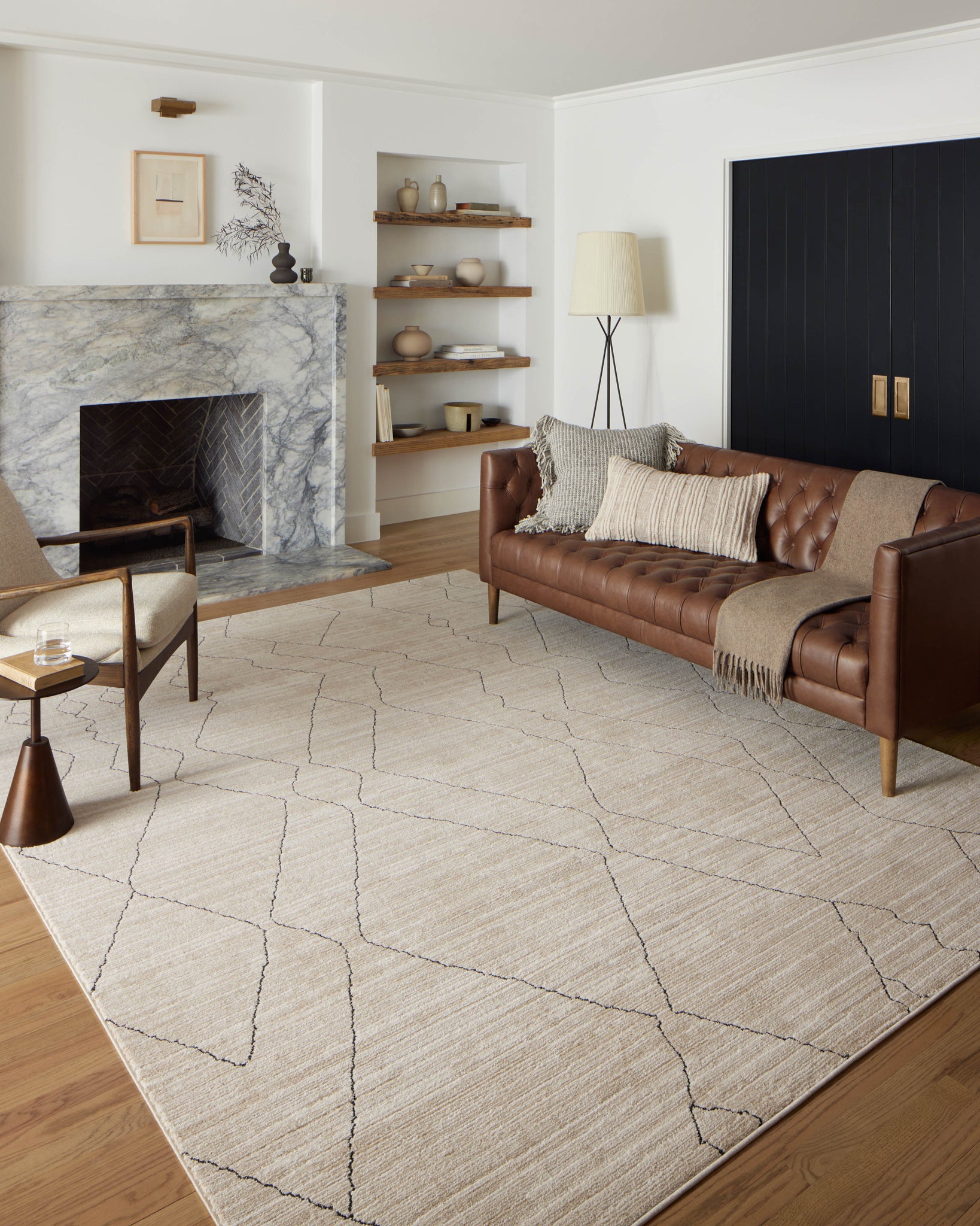 Darby Sand / Charcoal shown from another angle.
