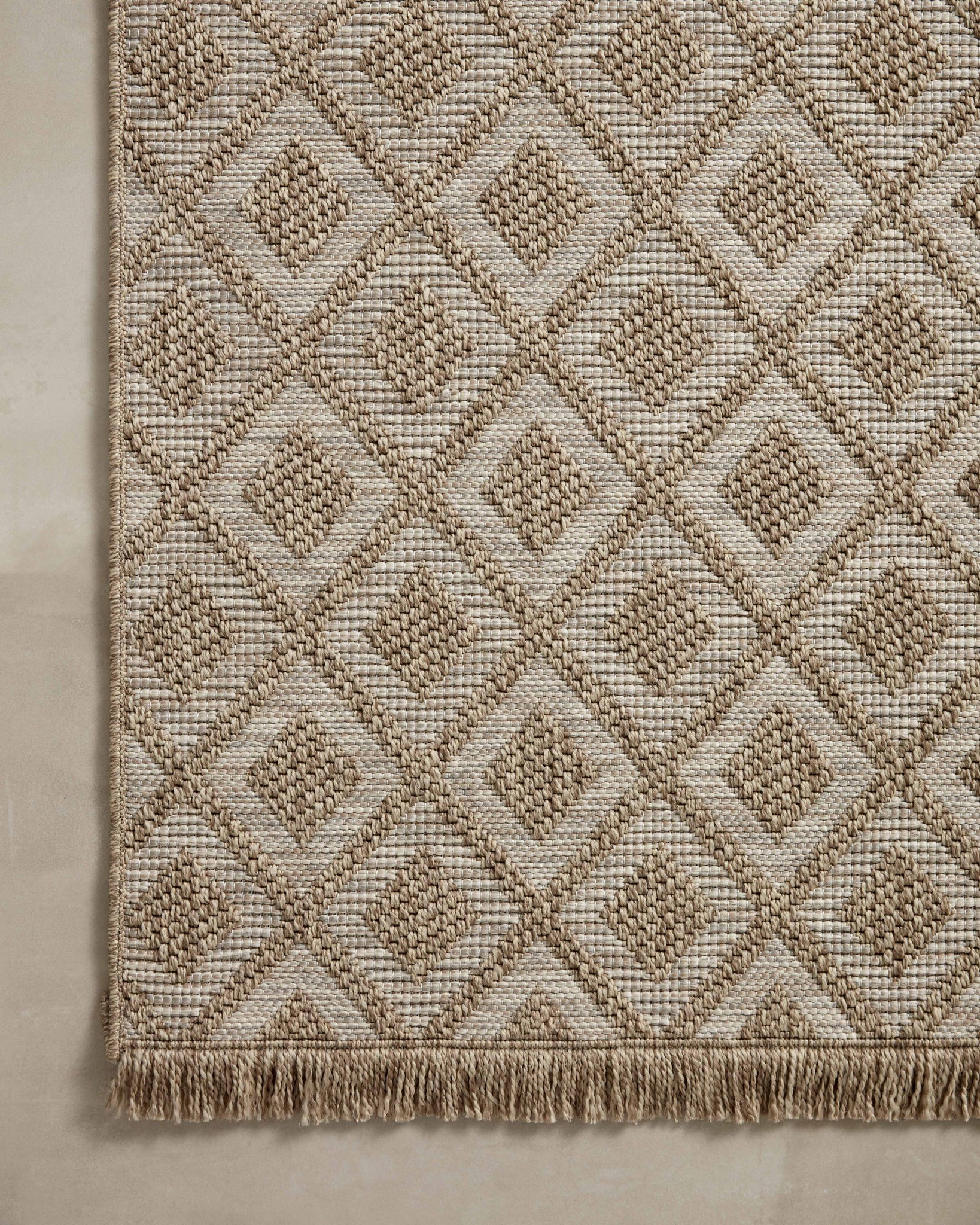 Dawn Natural (Pattern 7) styled in a living room at Laurie Yapp Home.