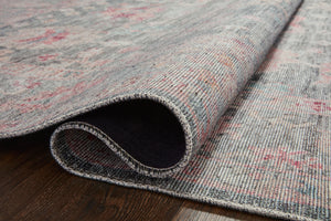 Side view of the Elysium Graphite / Multi rug.