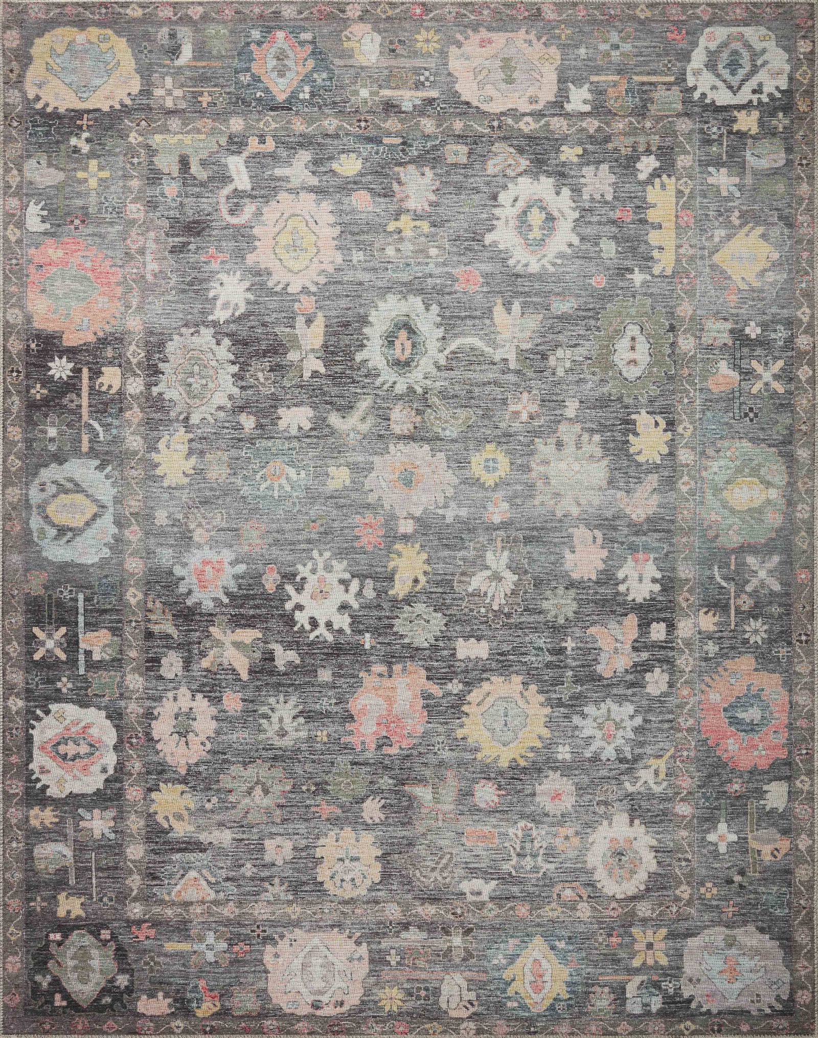 Elysium Charcoal / Multi — a Loloi rug at Laurie Yapp Home.