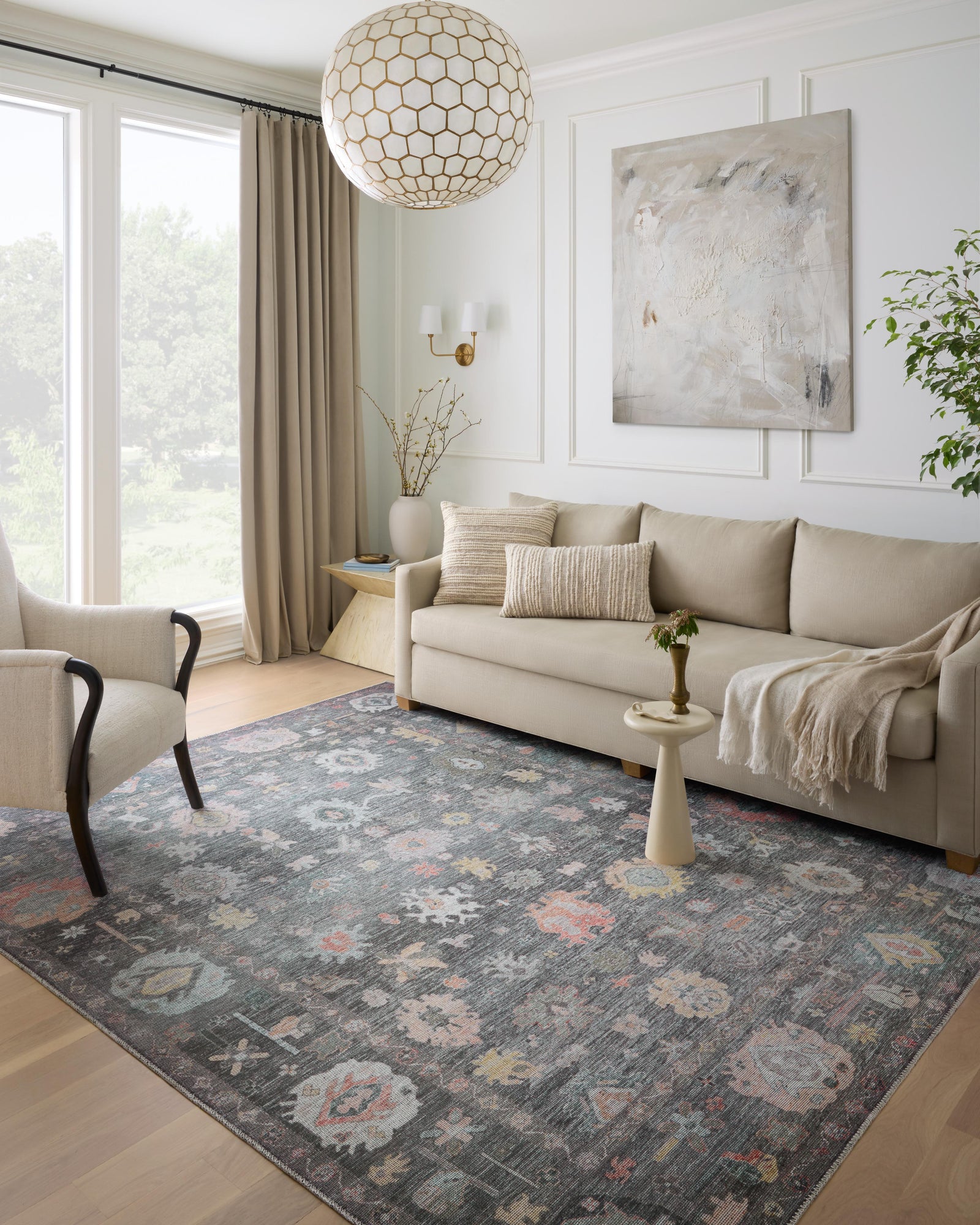 Elysium Charcoal / Multi — a Loloi rug at Laurie Yapp Home.