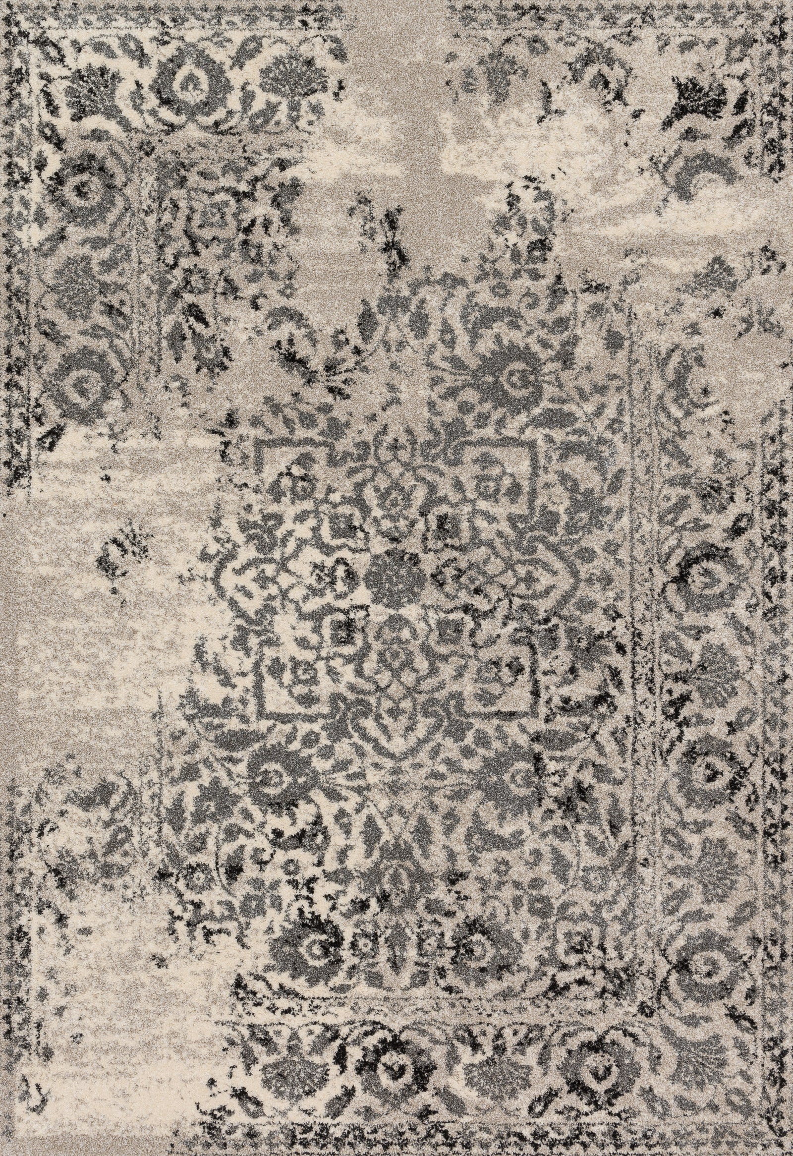 Emory Ivory / Charcoal — a Loloi rug at Laurie Yapp Home.