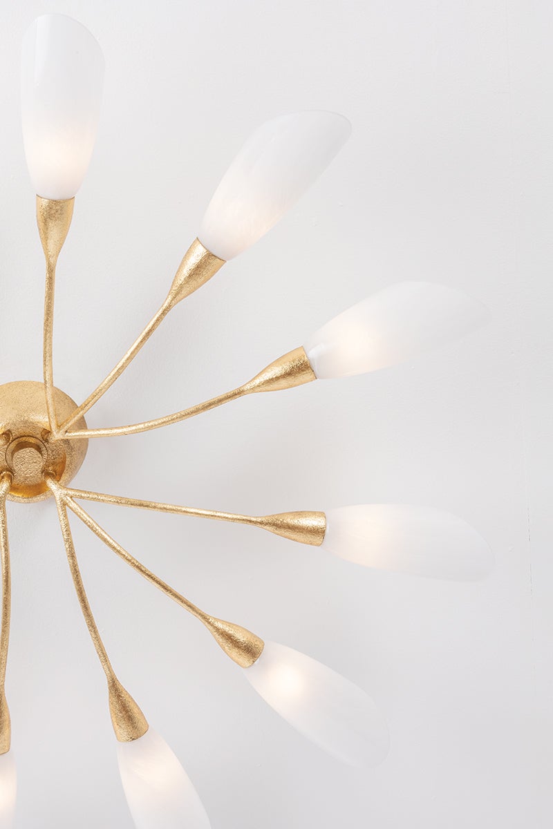 Enfield Semi Flush 42" shown from a second angle to highlight the shade profile and mounting canopy.
