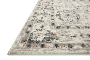 Close-up detail of the Estelle Ivory / Stone showing its pile and weave.
