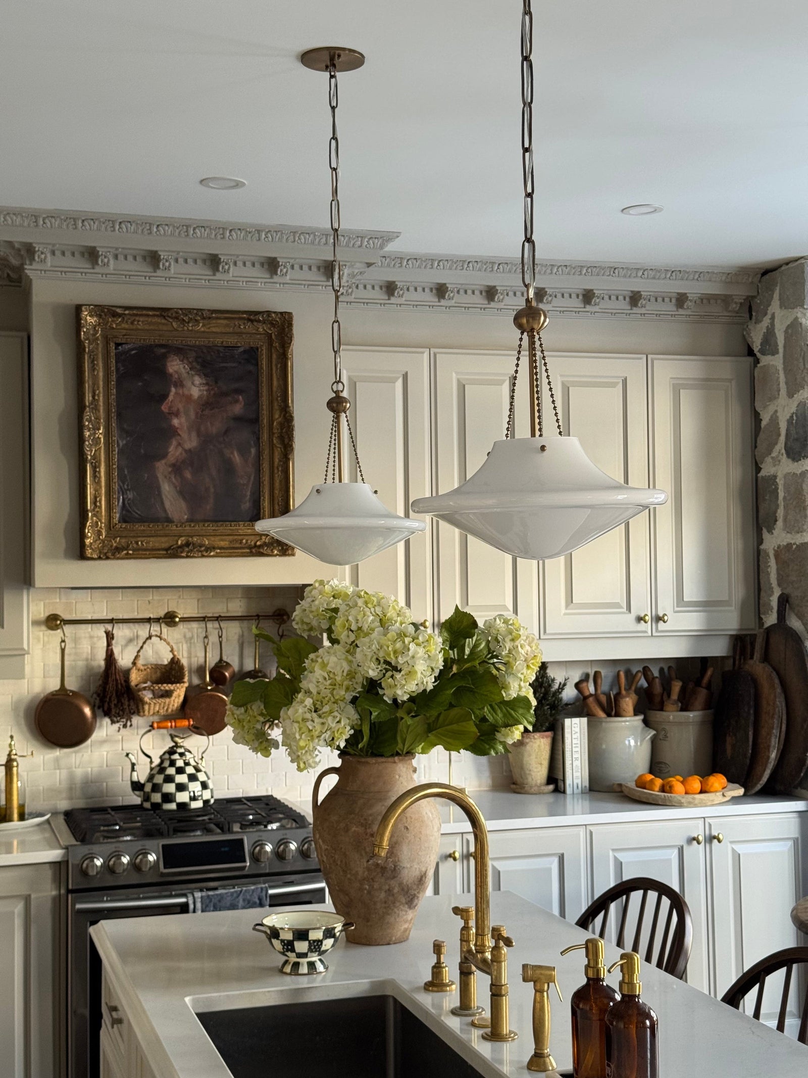Era Pendant 14" — a Troy pendant for kitchens, entries, and dining rooms at Laurie Yapp Home.