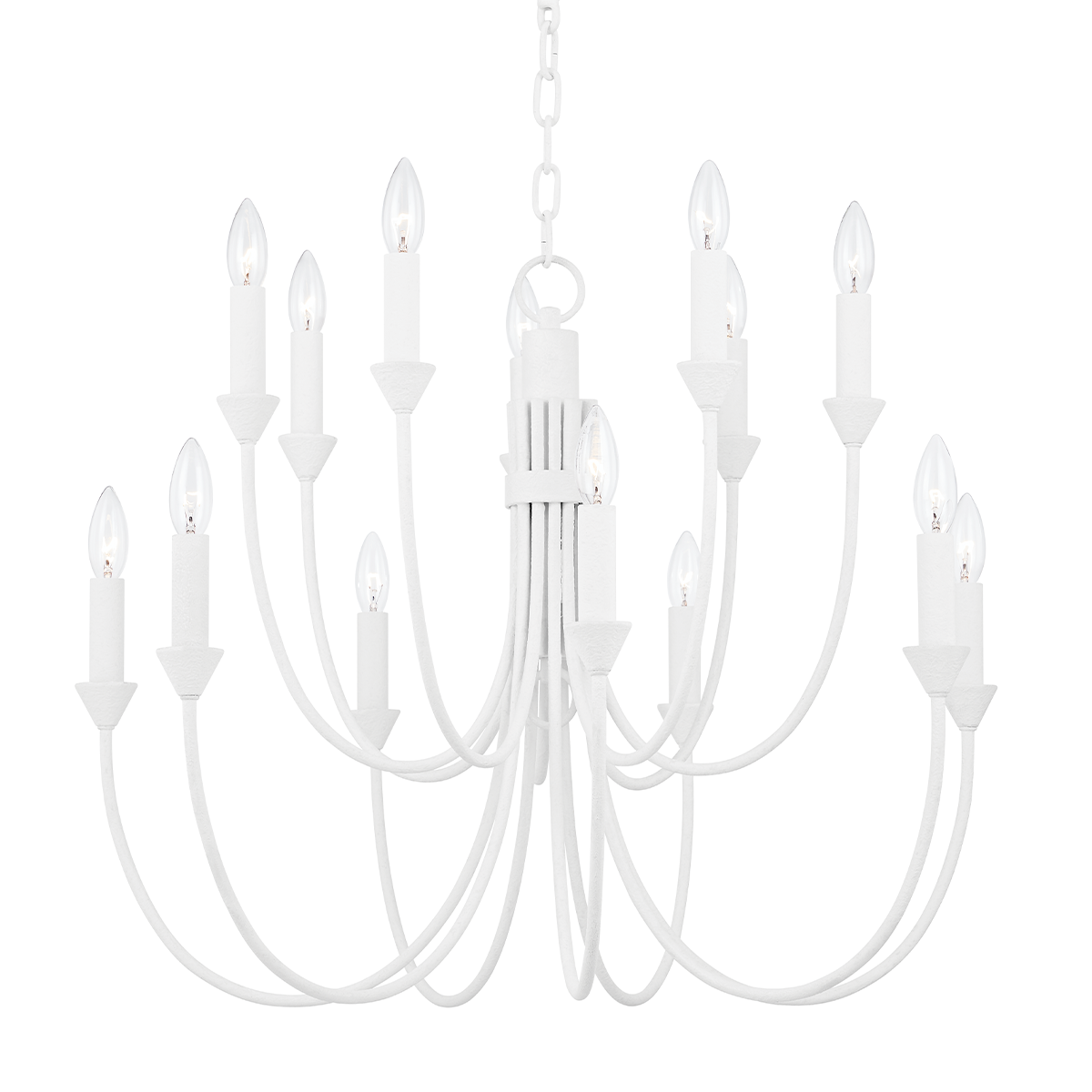 Cate Chandelier 30" — a Troy chandelier for dining rooms, entries, and living rooms at Laurie Yapp Home.