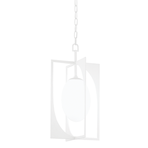 Enzo Lantern 13" shown from a second angle to highlight the frame and glass panel detail.