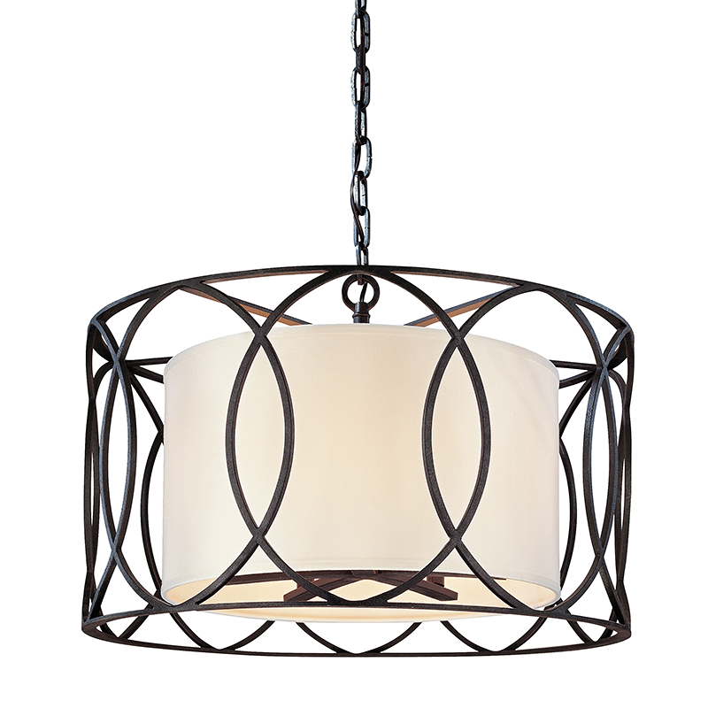 Sausalito Chandelier — a Troy chandelier for dining rooms, entries, and living rooms at Laurie Yapp Home.