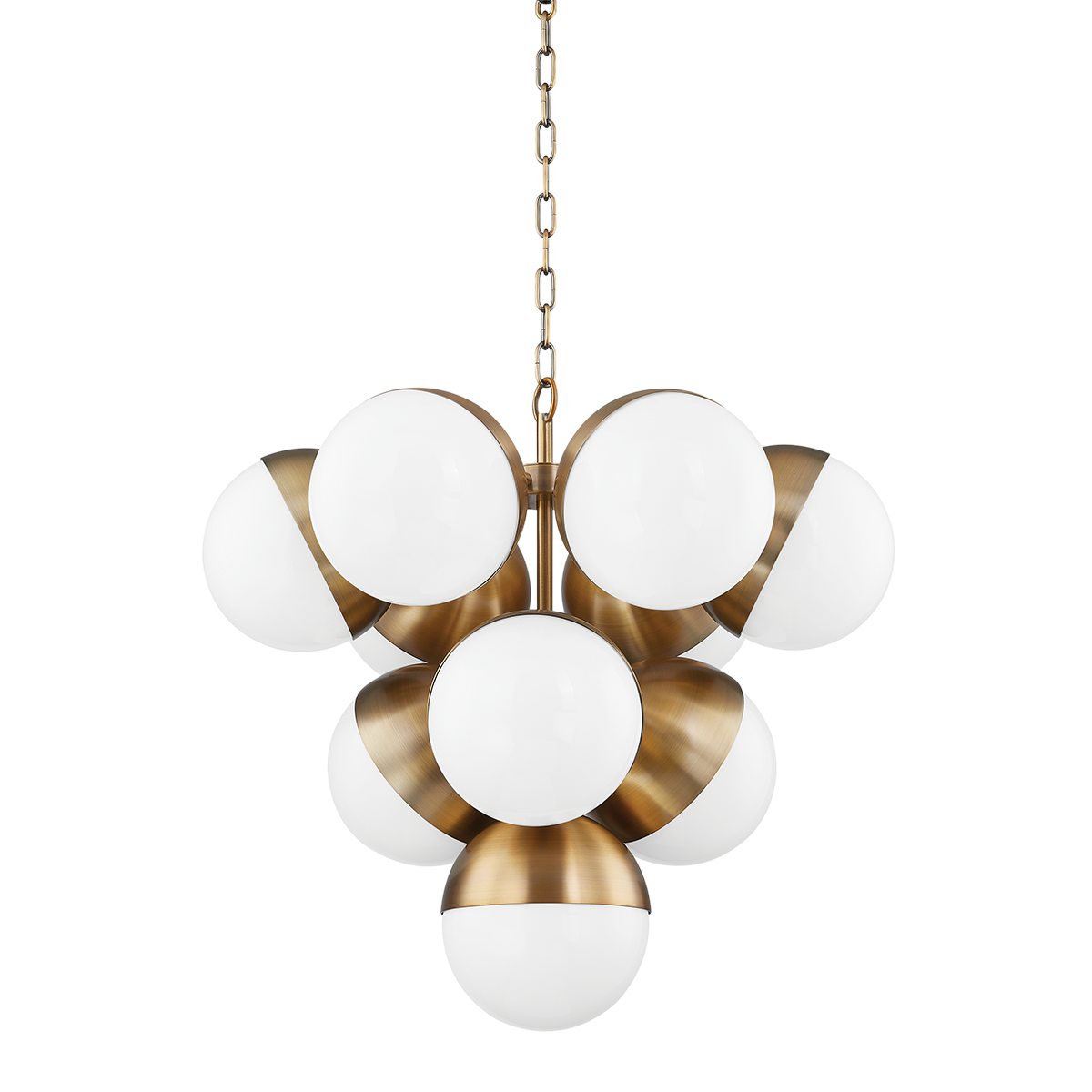 Cupertino Chandelier — a Troy chandelier for dining rooms, entries, and living rooms at Laurie Yapp Home.