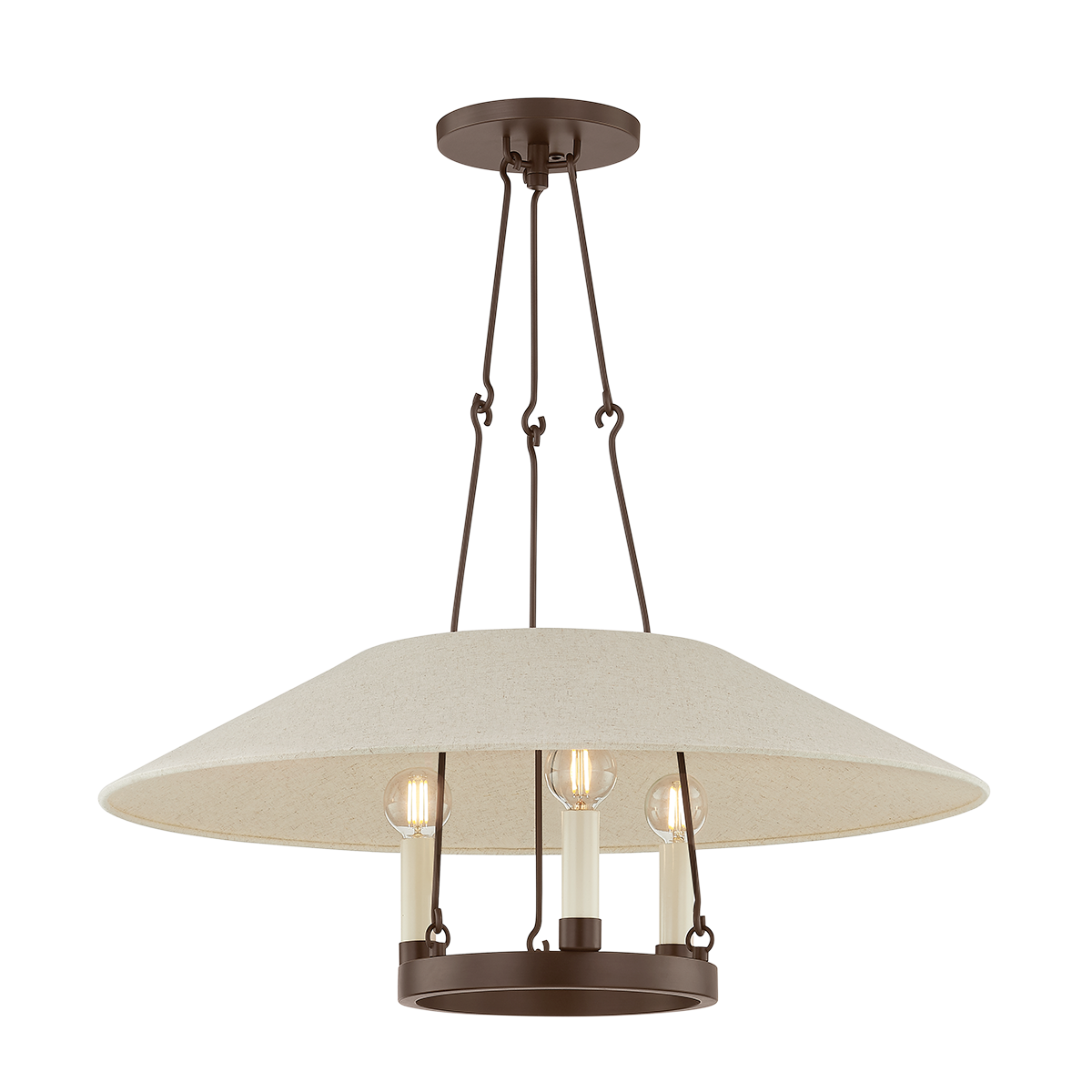 Archive Chandelier 25" — a Troy chandelier for dining rooms, entries, and living rooms at Laurie Yapp Home.