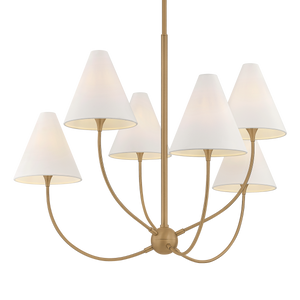 Evermore Chandelier 40.5" — a Troy chandelier for dining rooms, entries, and living rooms at Laurie Yapp Home.