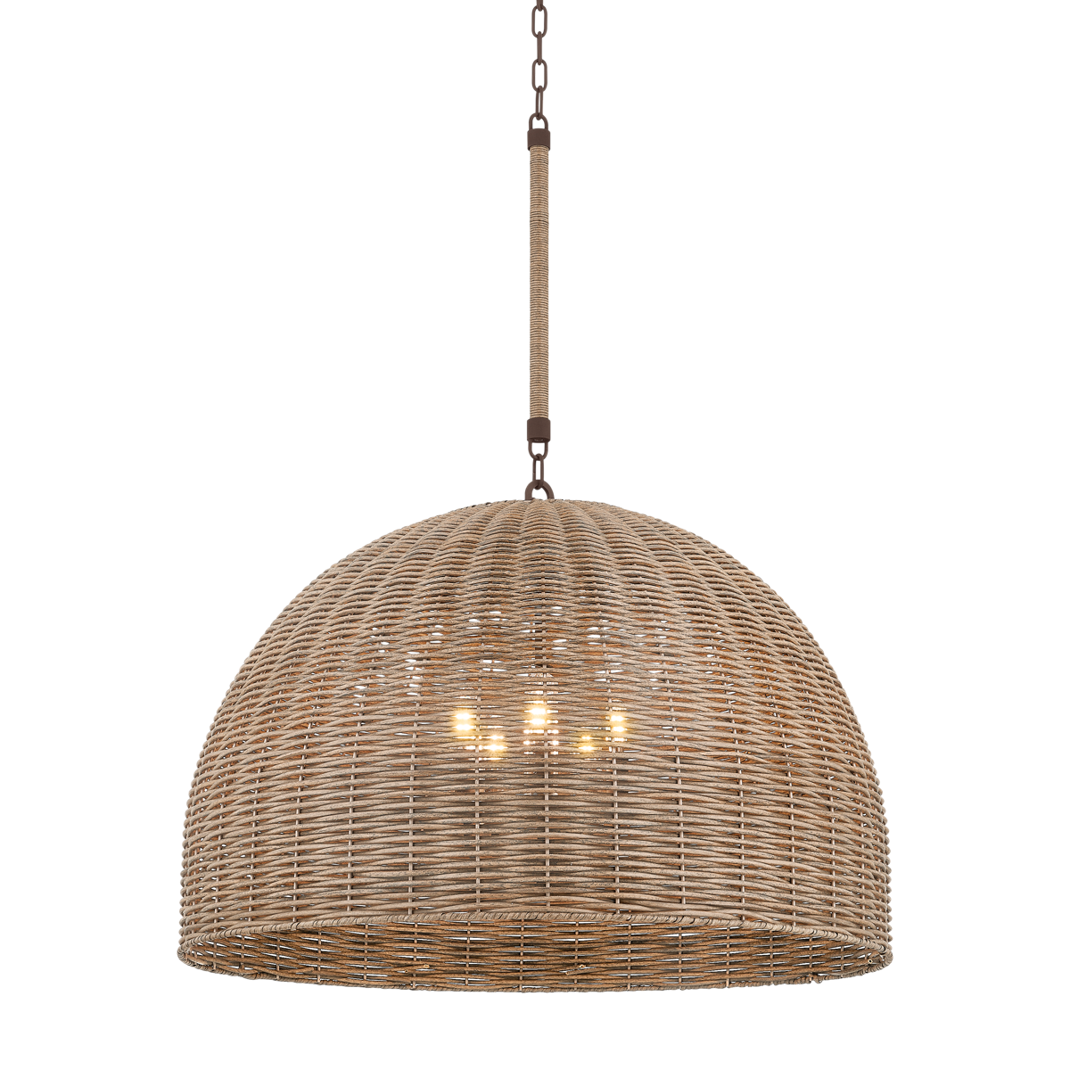Huxley Exterior Pendant 34" — a Troy pendant for kitchens, entries, and dining rooms at Laurie Yapp Home.