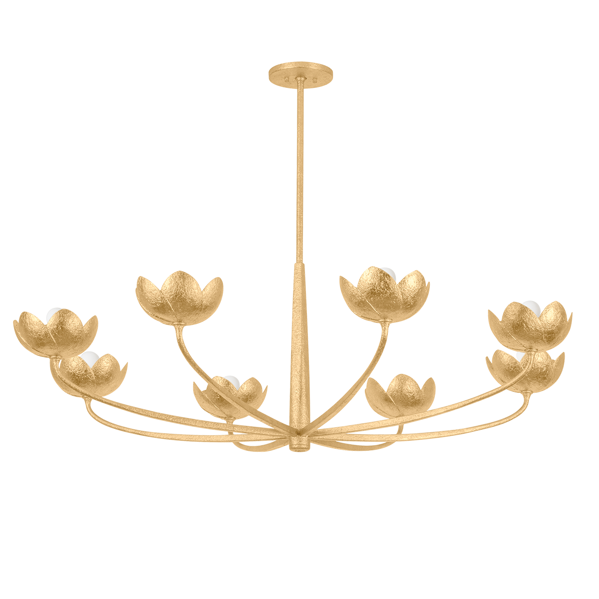 Arcata Chandelier 55" shown from a second angle to highlight the frame, arms, and shade detail.