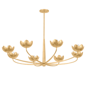 Arcata Chandelier 55" shown from a second angle to highlight the frame, arms, and shade detail.