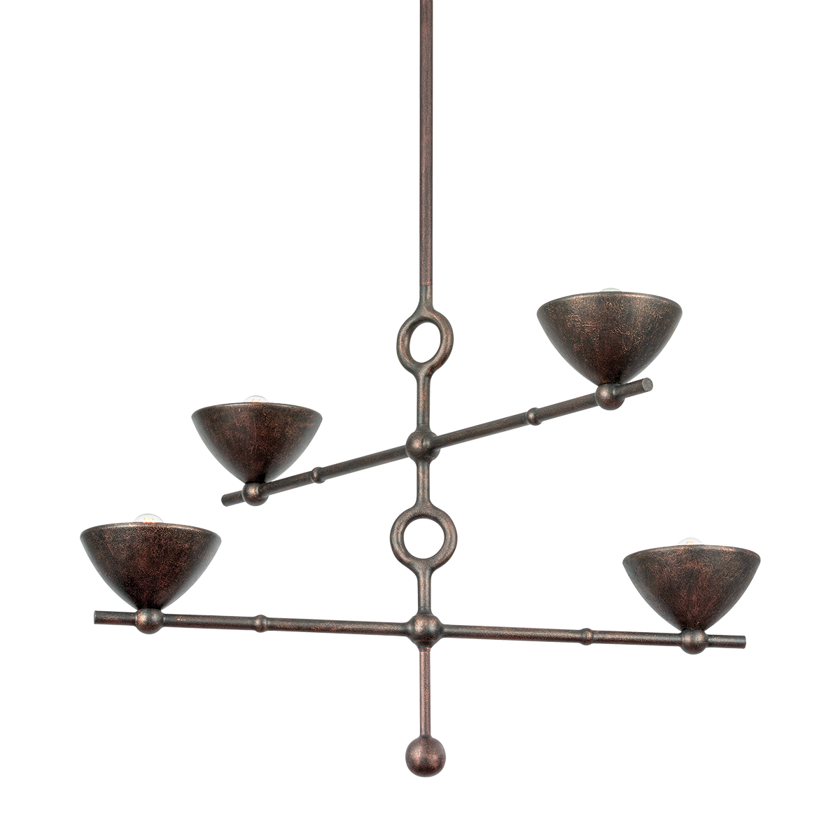 Vishal Chandelier 38" — a Troy chandelier for dining rooms, entries, and living rooms at Laurie Yapp Home.