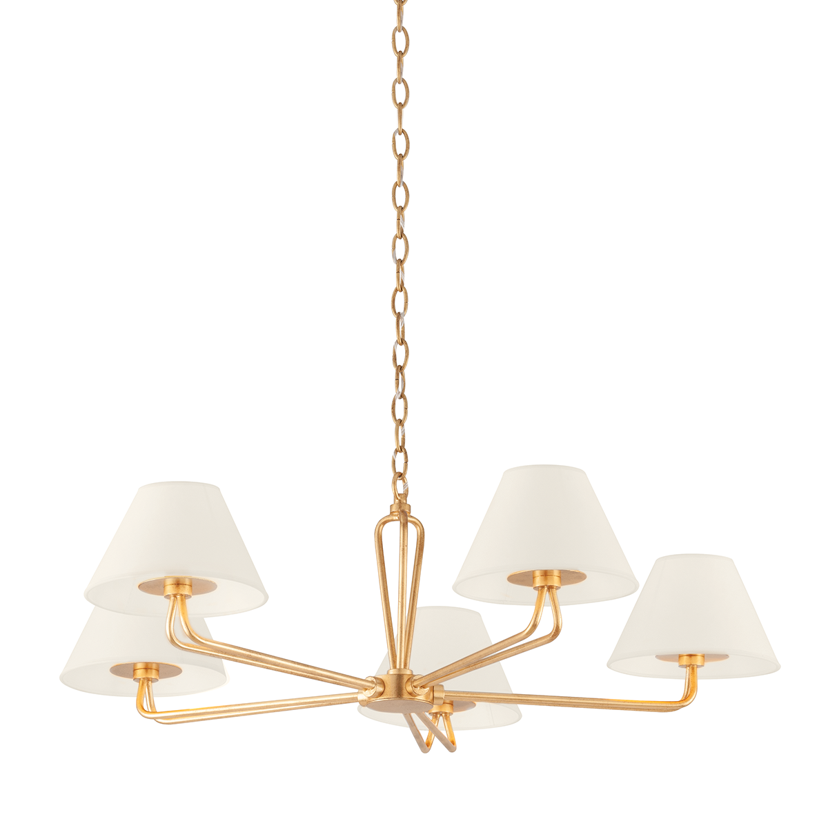 Ozias Chandelier 36" — a Troy chandelier for dining rooms, entries, and living rooms at Laurie Yapp Home.
