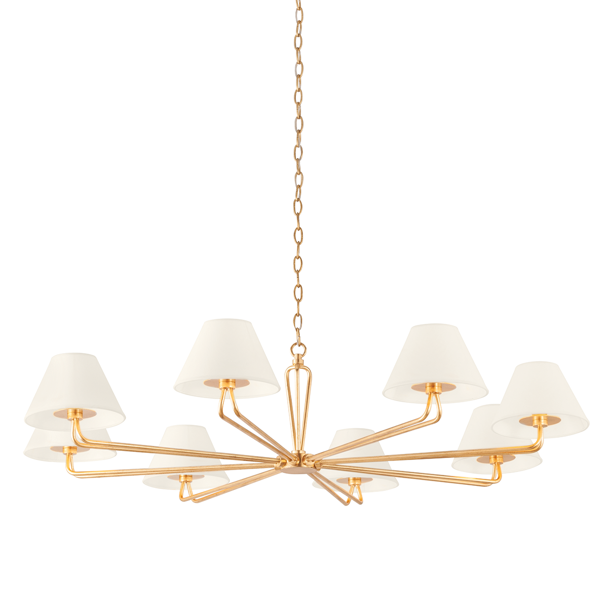 Ozias Chandelier 50" — a Troy chandelier for dining rooms, entries, and living rooms at Laurie Yapp Home.