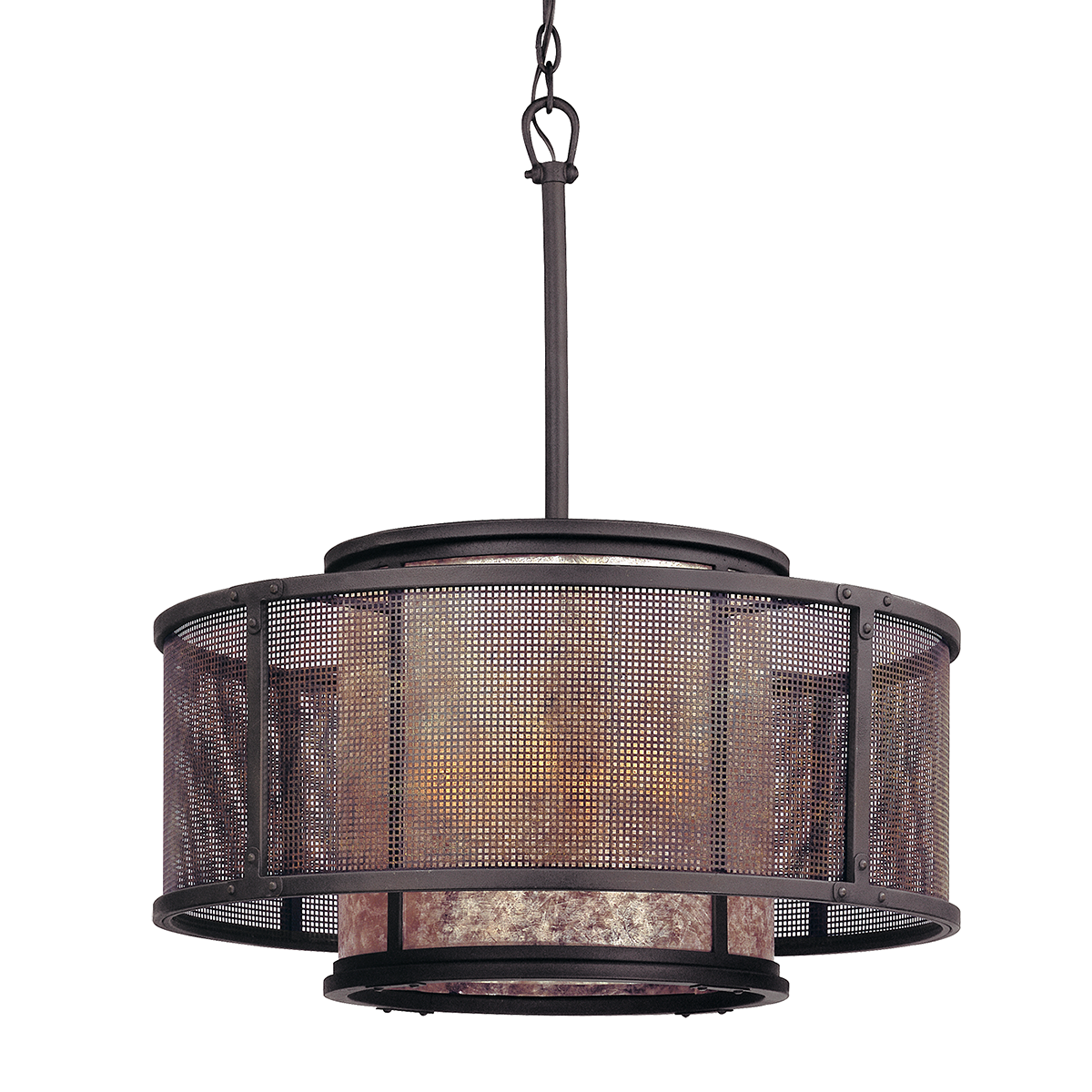 Copper Mountain Chandelier — a Troy chandelier for dining rooms, entries, and living rooms at Laurie Yapp Home.