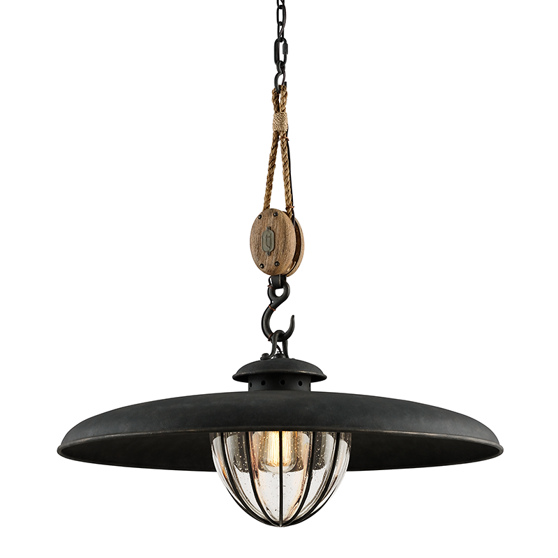 Murphy Pendant 32" — a Troy pendant for kitchens, entries, and dining rooms at Laurie Yapp Home.