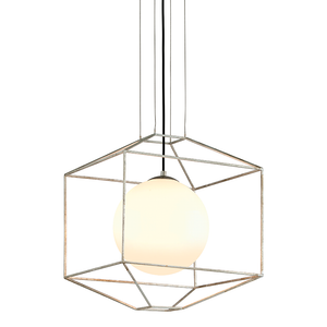Silhouette Chandelier 18" x 21" shown from a second angle to highlight the frame, arms, and shade detail.