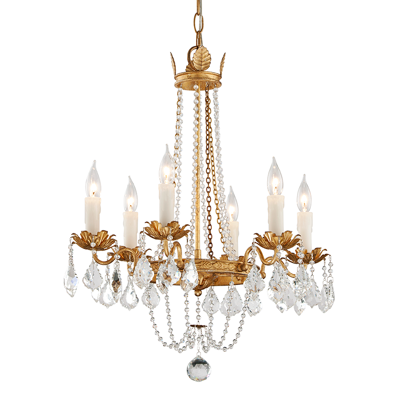 Viola Chandelier 21.5" — a Troy chandelier for dining rooms, entries, and living rooms at Laurie Yapp Home.