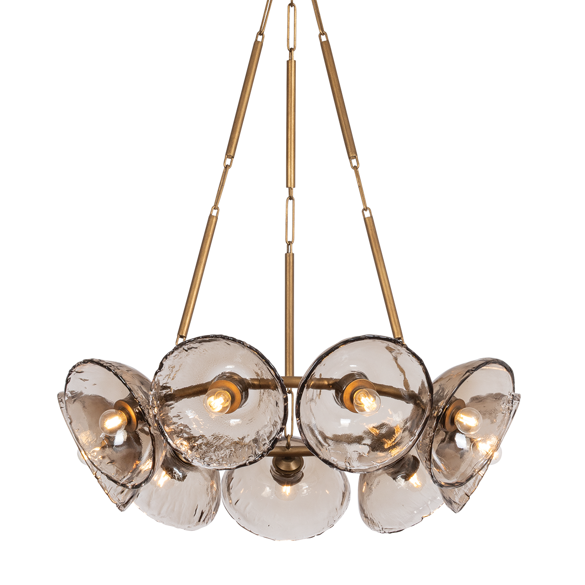 Diego Chandelier 36.5" — a Troy chandelier for dining rooms, entries, and living rooms at Laurie Yapp Home.