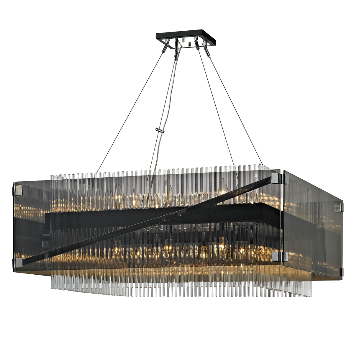 Apollo Chandelier 34.5" — a Troy chandelier for dining rooms, entries, and living rooms at Laurie Yapp Home.
