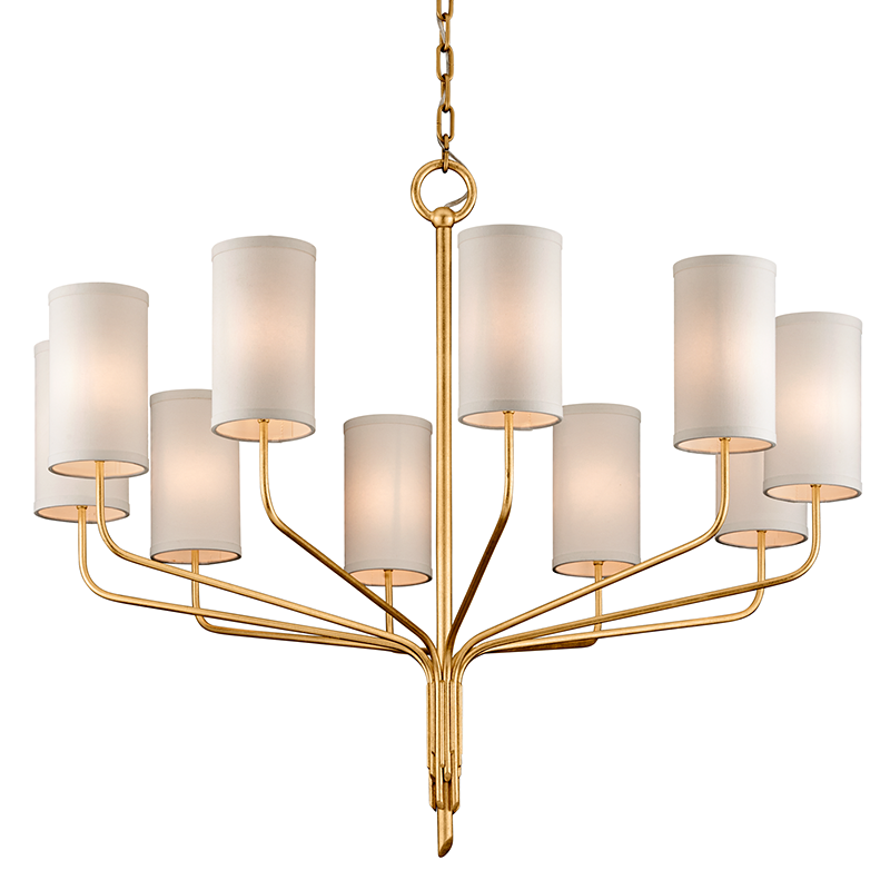 Juniper Chandelier 42" — a Troy chandelier for dining rooms, entries, and living rooms at Laurie Yapp Home.