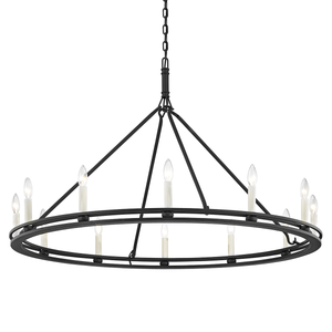 Sutton Chandelier 44" x 28.5" — a Troy chandelier for dining rooms, entries, and living rooms at Laurie Yapp Home.