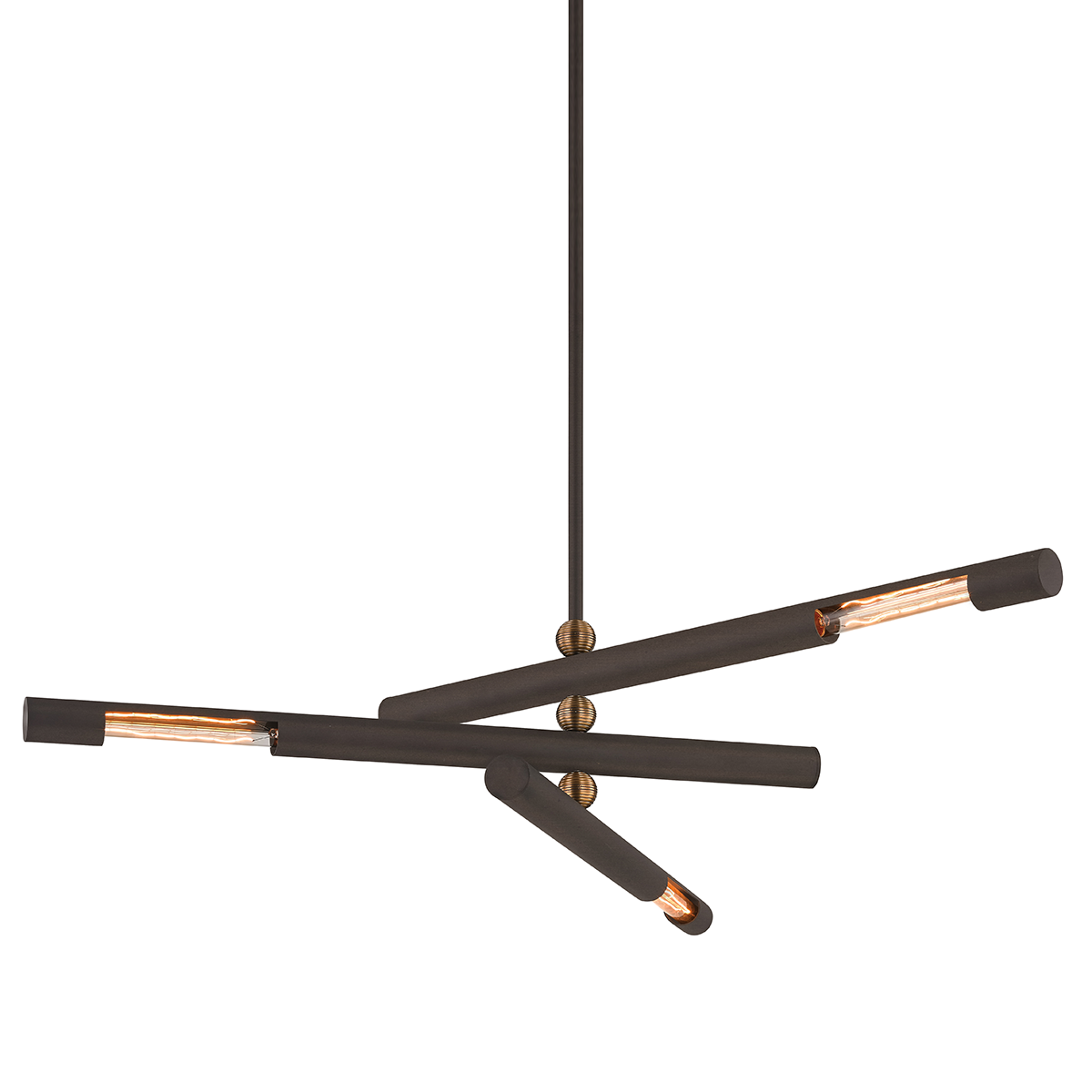 Hendrix Chandelier 44" — a Troy chandelier for dining rooms, entries, and living rooms at Laurie Yapp Home.