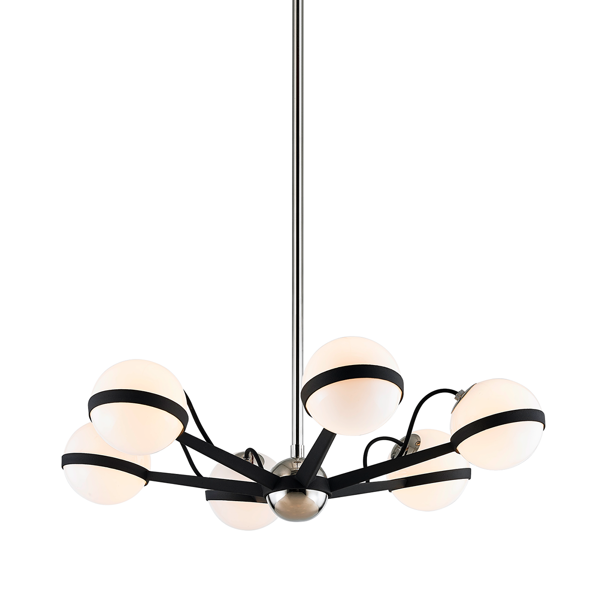 Ace Chandelier 27.75" x 6.5" — a Troy chandelier for dining rooms, entries, and living rooms at Laurie Yapp Home.