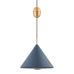 Patina Brass/Slate Blue