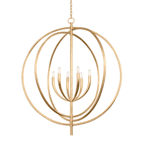 Fillea Chandelier 40" shown from a second angle to highlight the frame, arms, and shade detail.