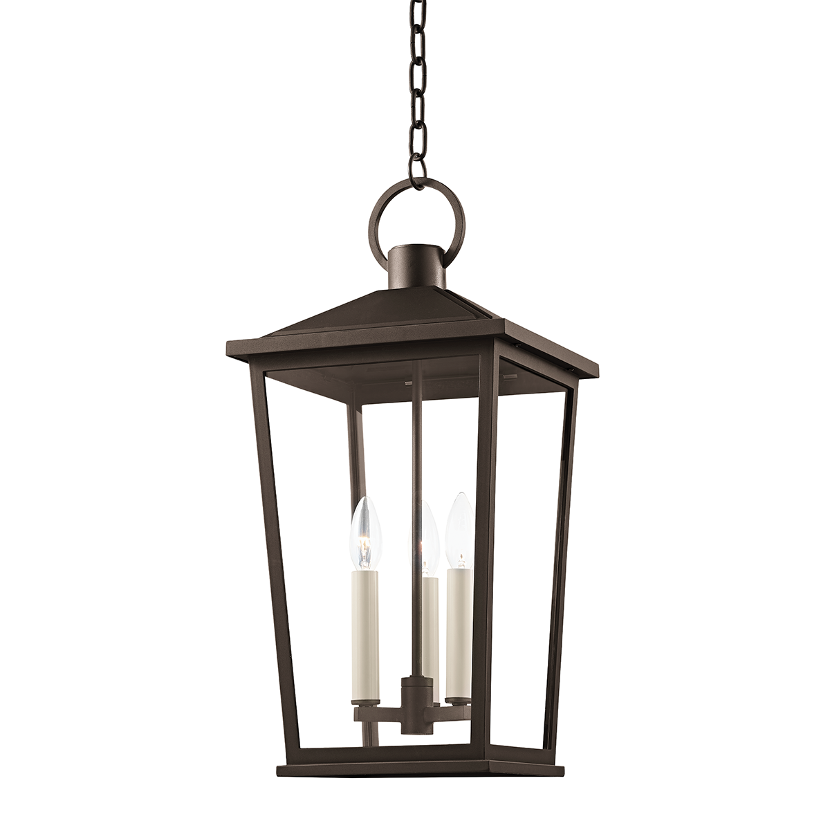 Soren Exterior Pendant shown from a second angle to highlight the shade shape and metal detail.