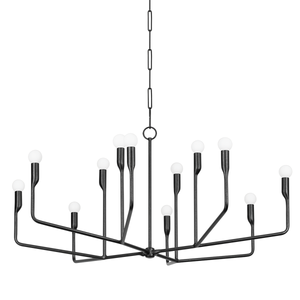 Norman Chandelier 42" — a Troy chandelier for dining rooms, entries, and living rooms at Laurie Yapp Home.